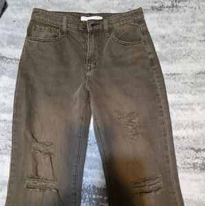 Altar'd State Straight Leg Jeans - Distressed Brown